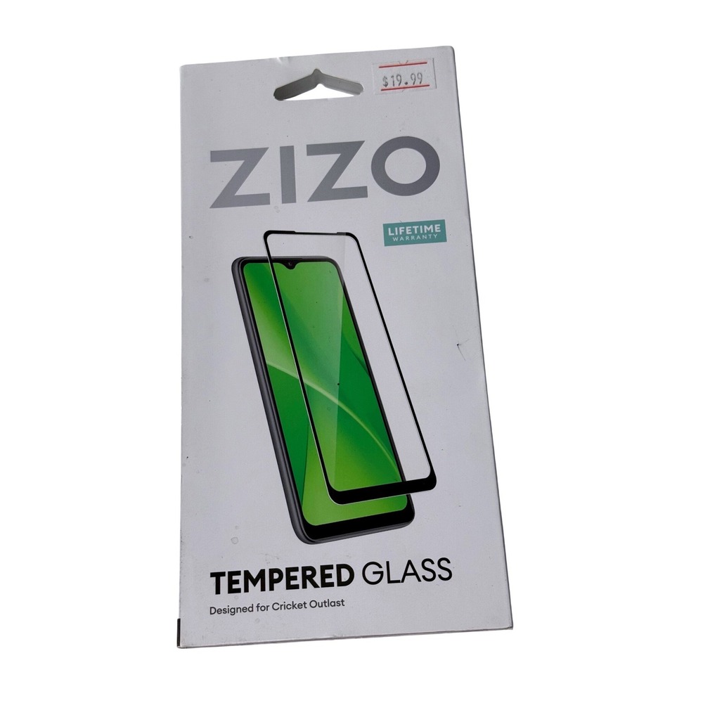 Zizo Tempered‎ Glass Screen Protector for Cricket Outlast Clear Shield New